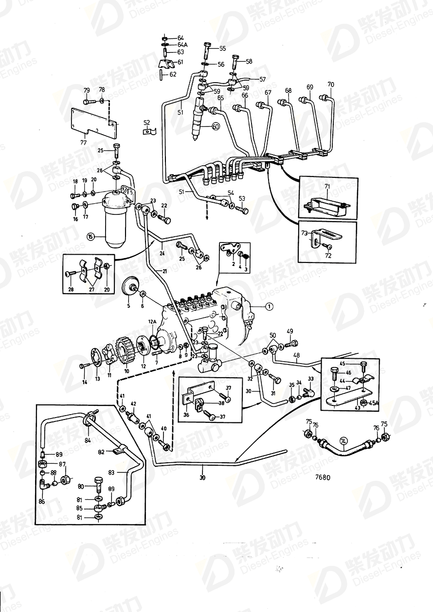 volvo penta Injector 3803244 Drawing volvo penta Injector 3803244 Drawing